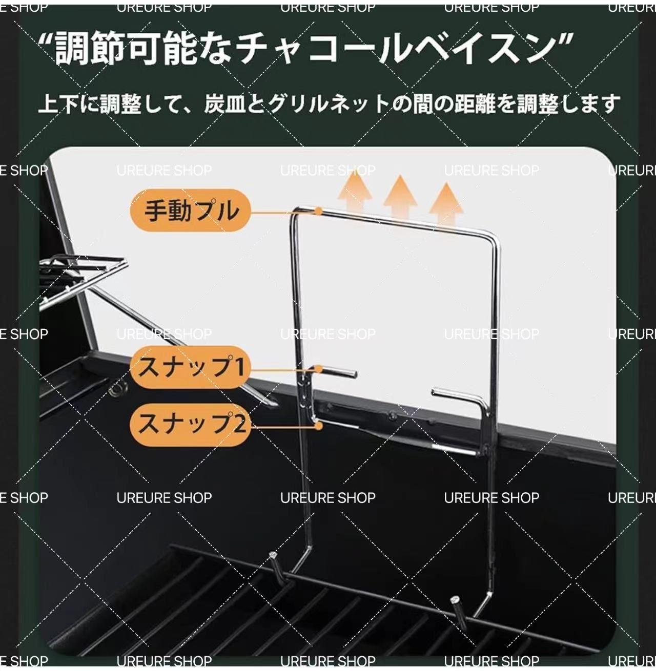 バーベキューコンロ 大型 チャコールグリル 中型BBQガスグリル