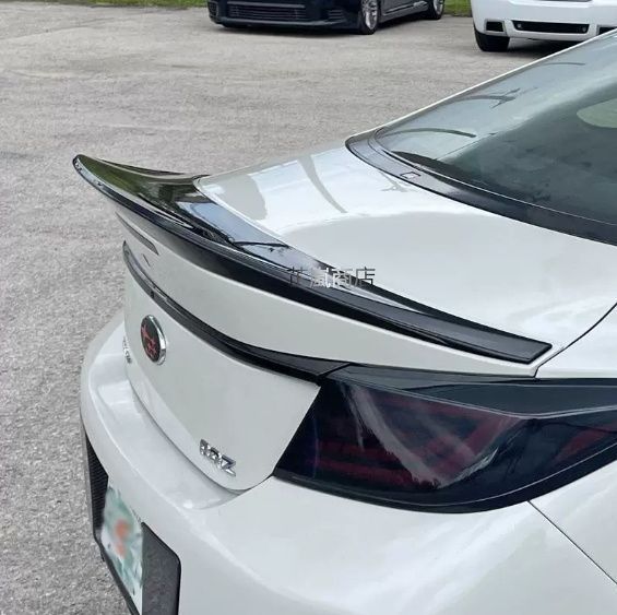スバルBRZ トヨタGR86 カーボンファイバー改造パーツ TRDリアカバー小型リアウィング ダウンフォースウィング