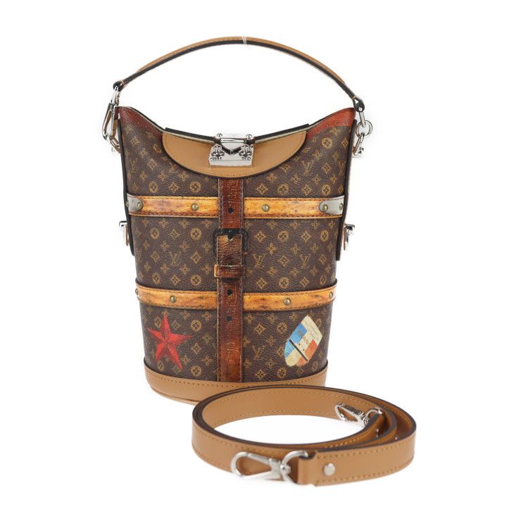 LOUIS VUITTON ルイ ヴィトン ダッフルバッグ ハンドバッグ M52276 トランスフォームド モノグラム ブラウン シルバー金具 モノグラム 2WAY ショルダーバッグ