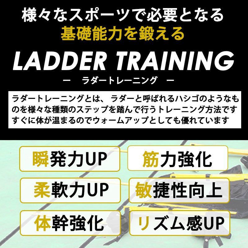 トレーニングラダー 7m サッカー 基礎 トレーニング 用品 - その他