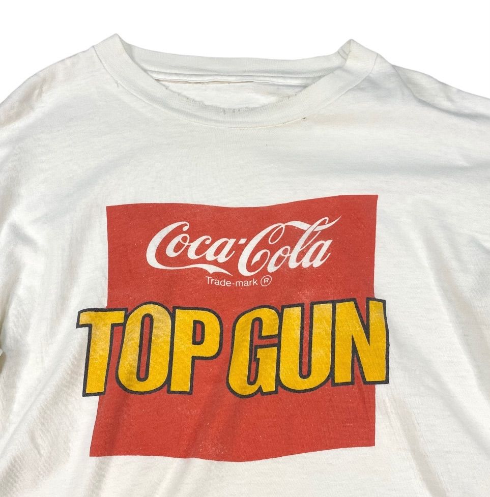 vintage 80s コカコーラ TOP GUN 古着 汚れ - メルカリ