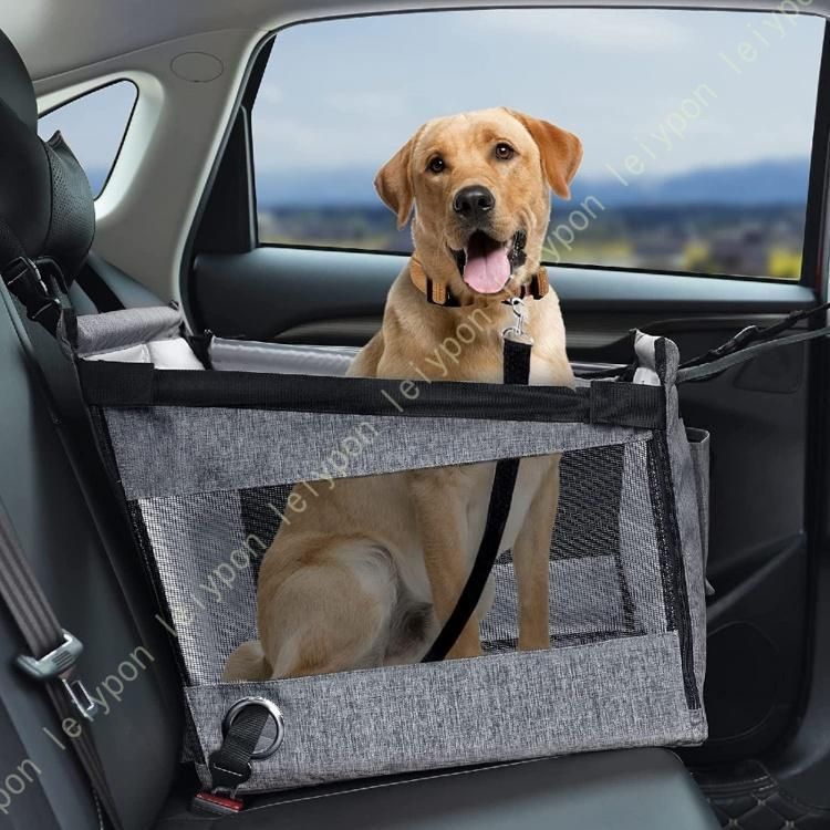 ペット用ドライブボックス 車用ペットシート 座席 取り外し 折り畳み式 飛び出し防止 ペット用キャリー コンパクト ハーフシートドッグ