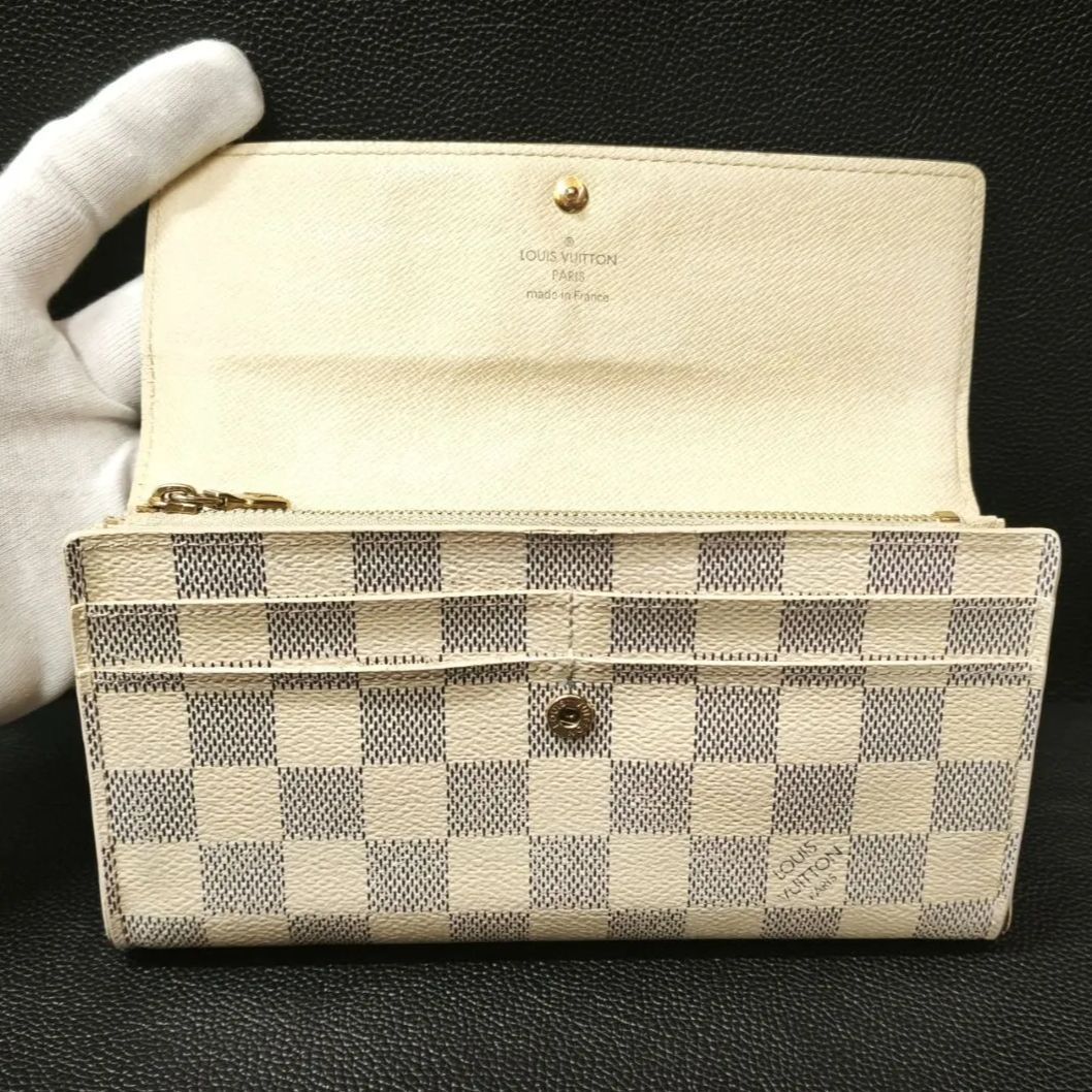 ルイヴィトン LOUIS VUITTON ダミエ アズール ポルトフォイユ サラ 長 