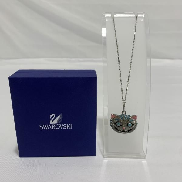 中古】Swarovski チェシャ猫 ネックレス 不思議の国のアリス ※入手困難
