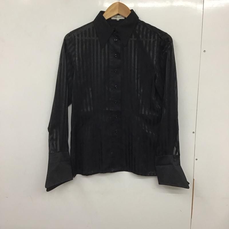 サンローラン　ブラック　ブラウス　シャツ Yves Saint Laurent イヴサンローラン シャツ、ブラウス 長袖