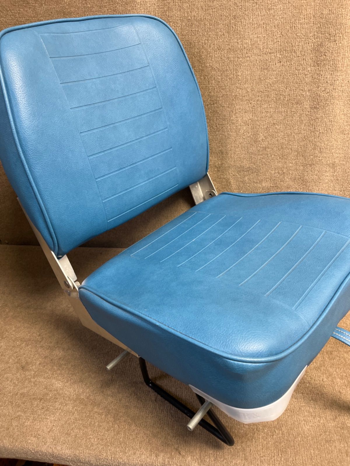 キサカ 船用 折り畳み式シート 釣船イス イス シートクランプベース付き
