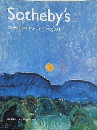 図録・カタログ Sotheby's Schweizer Kunst Swiss