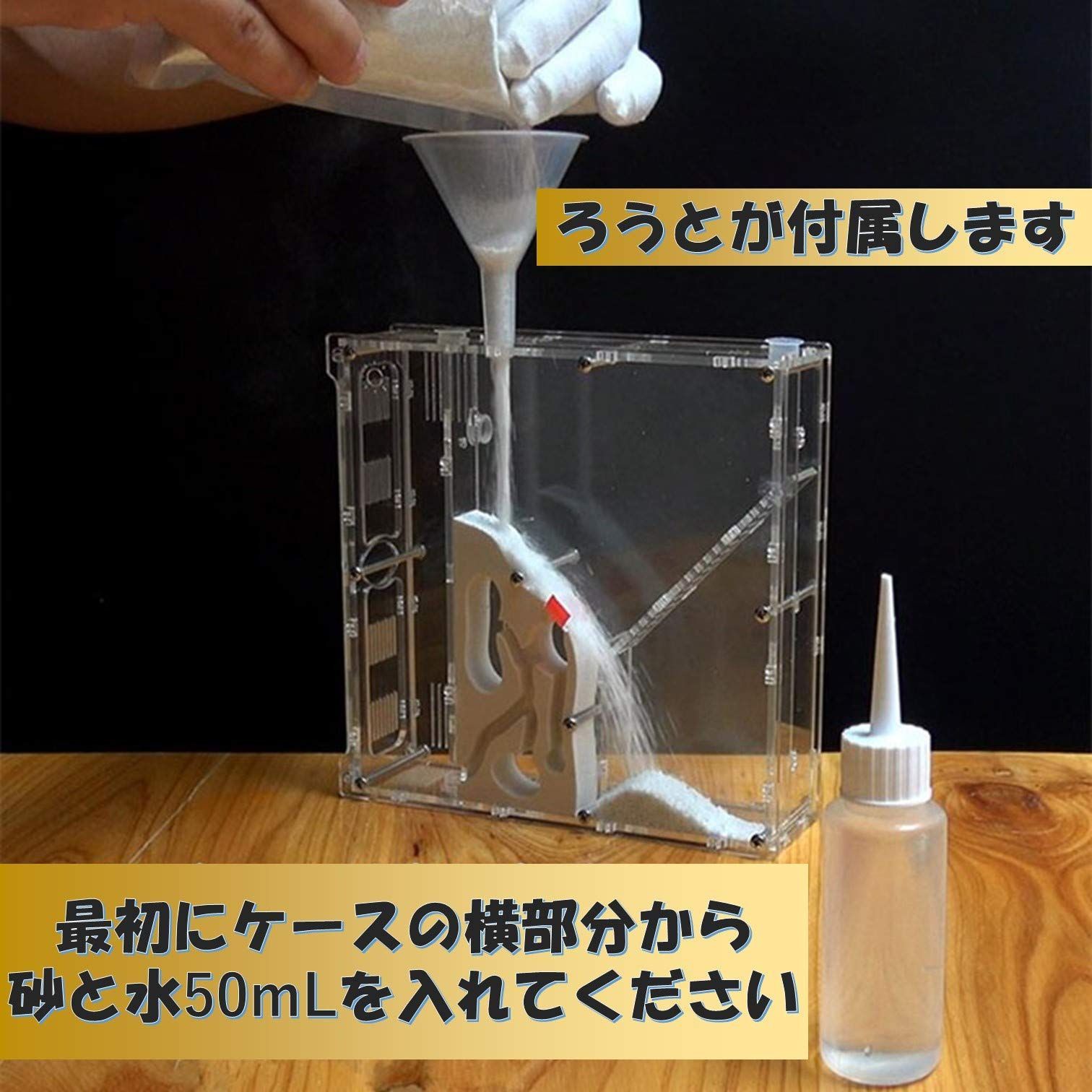 飼育ケース 自由研究 飼育セット 水槽 砂 アリ 観察 アリの巣 キット