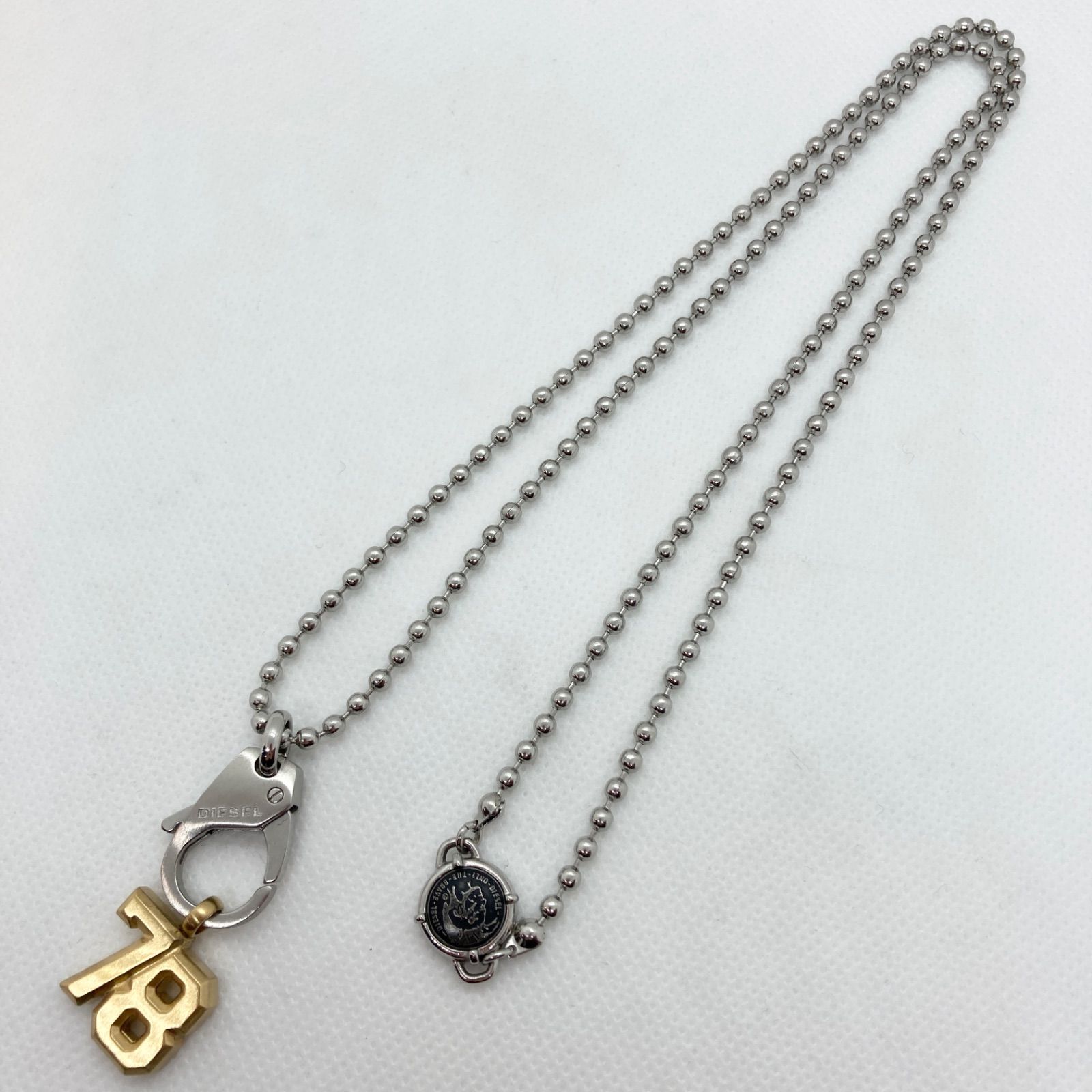 DIESEL ディーゼル ボールチェーンネックレス 78 アクセサリー