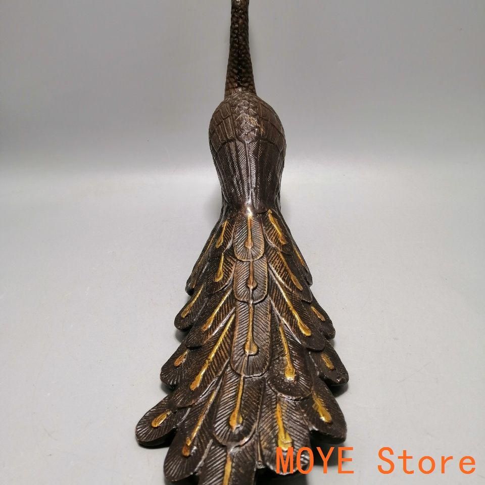 銅器 孔雀 装飾品 工芸品 置物 銅器 孔雀 装飾品 工芸品 置物 - メルカリ