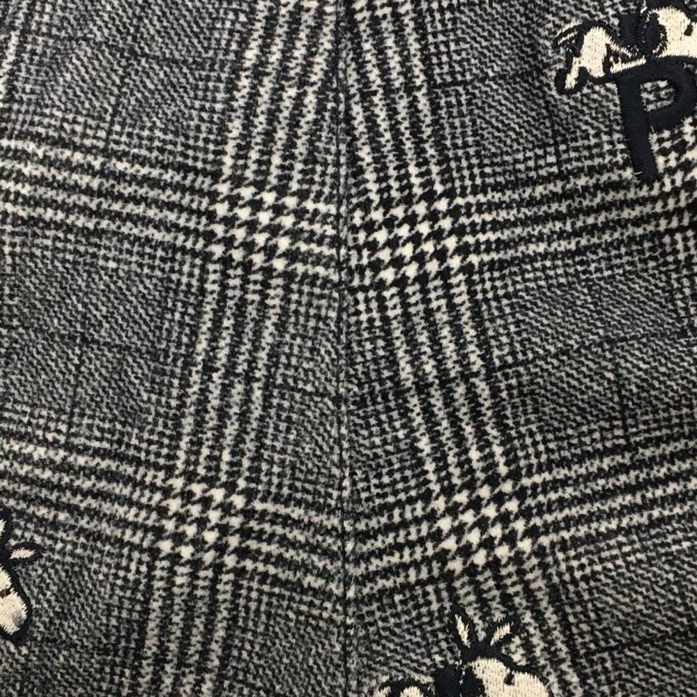 美品】パーリーゲイツ×PEANUTS パンツ ネイビー×白 グレンチェック