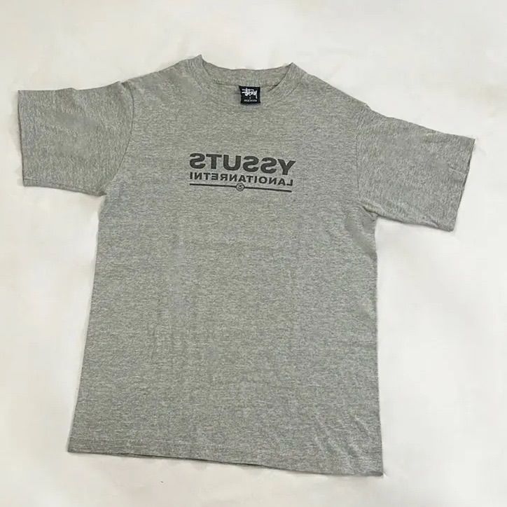 超激レア】紺タグ 80s 90s 00s USA製 OLD STUSSY Tシャツ グレー 