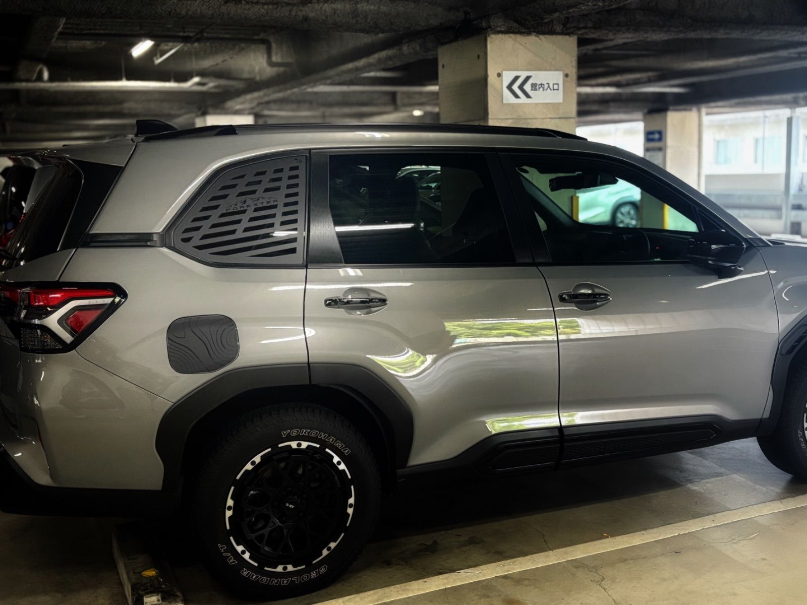 簡単貼り付け SLフォレスター用ウィンドウパネルデカール左右セット FORESTER SL5 SLG ラギッド BRIGHTFACE_UK