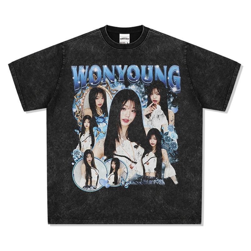 チャン ウォニョン WONYQUNG Ive ヴィンテージ加工 半袖 Tシャツ