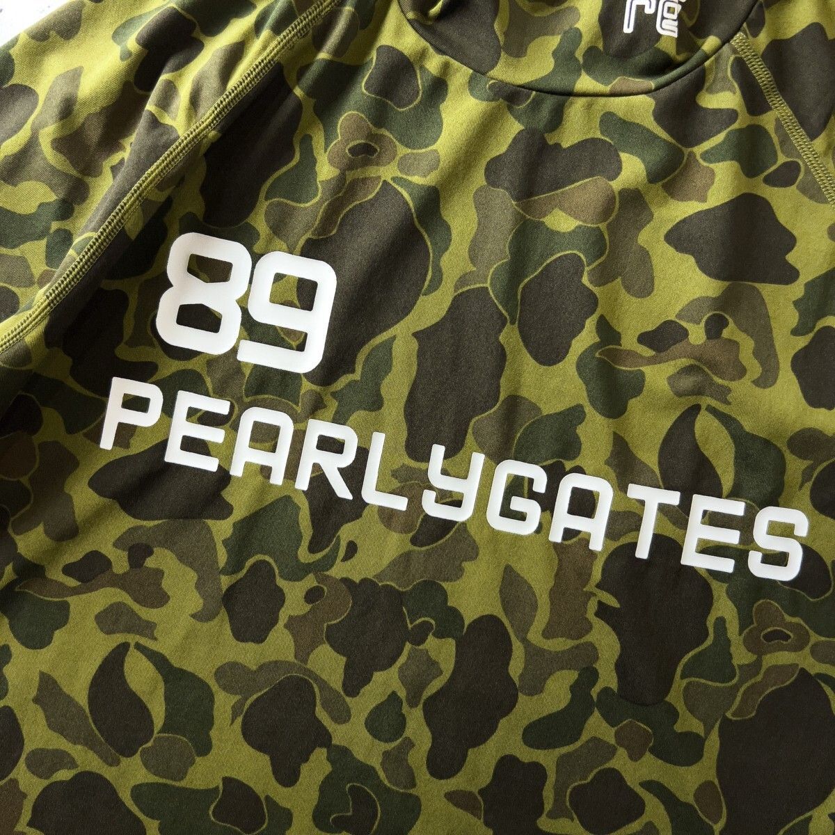 極美品 PEARLY GATES パーリーゲイツ ストレッチ 長袖 モック