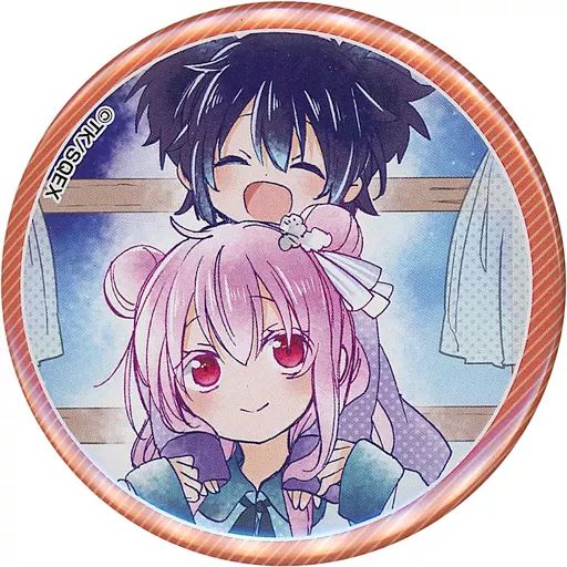中古】バッジ・ピンズ 松坂さとう＆神戸しお(オレンジ) 缶バッジ