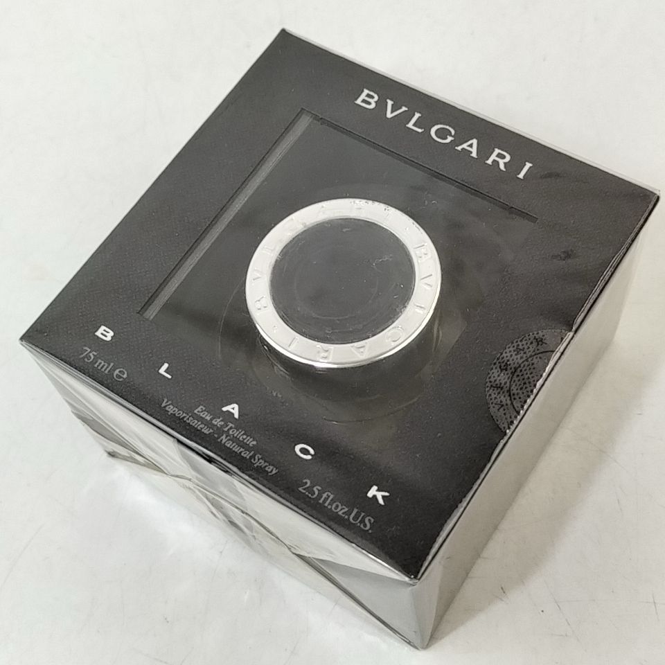 C 4 【 BVLGARI 】 未開封 75ml BLACK ブルガリ ブラック EDT 