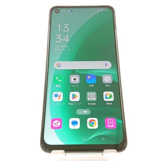 中古】【安心保証】 OPPO A55s 5G CPH2309[64GB] SIMフリー 細う グリーン