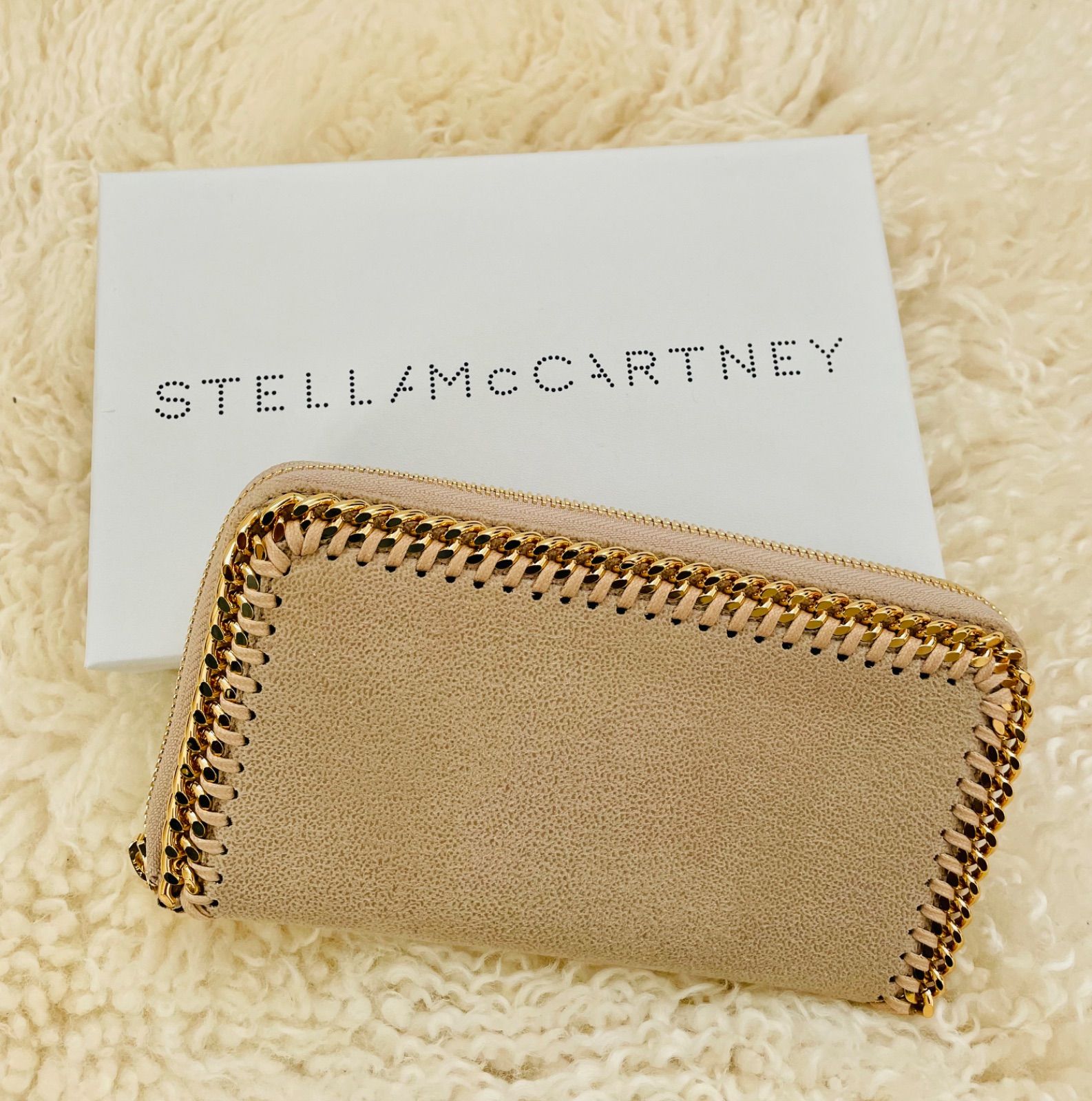 未使用STELLA McCARTNEY ラウンドジップ長財布 ファラベラ グレー - 長財布