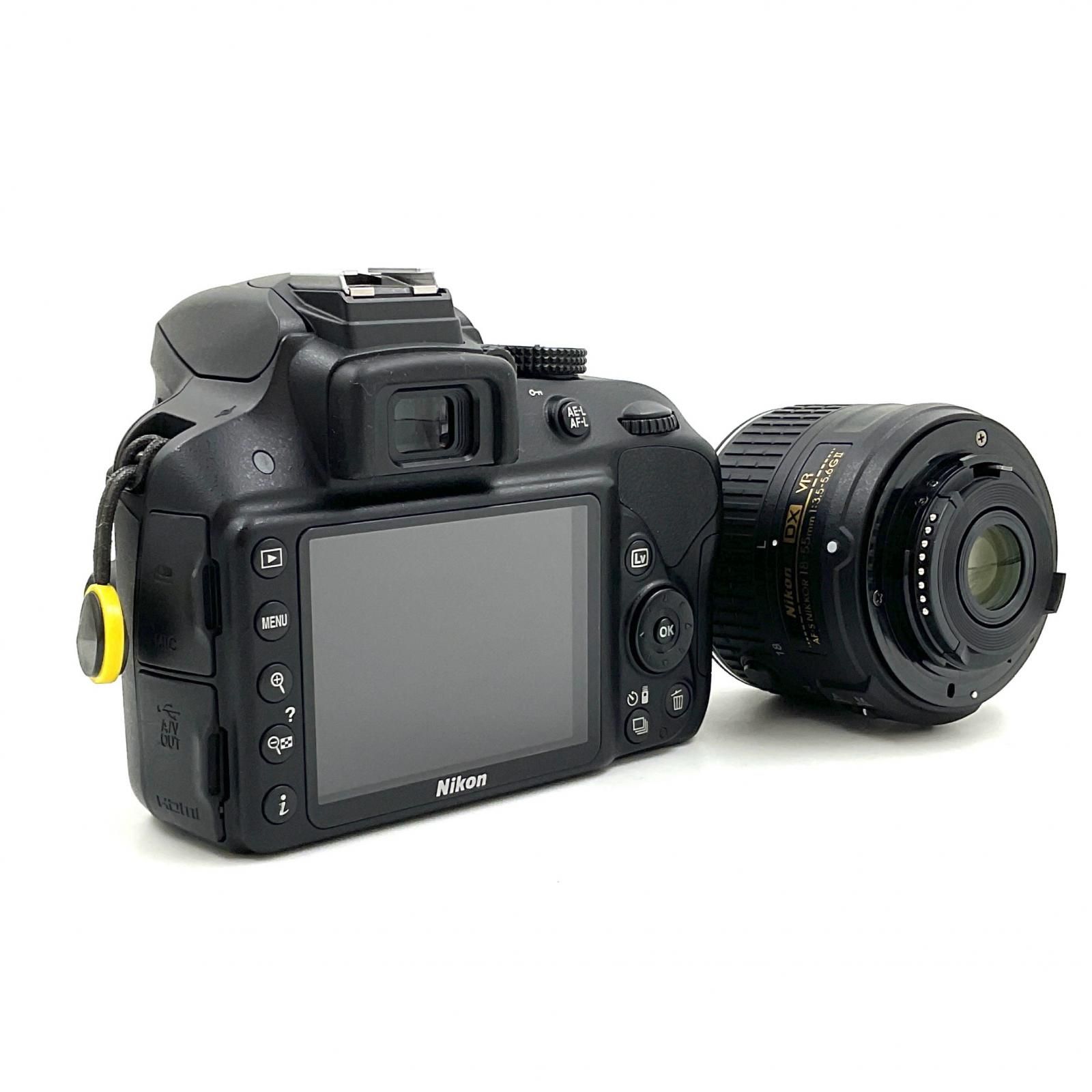 Nikon デジタル一眼 D3300 18-55 VRII レンズキット ブラック 動作確認  