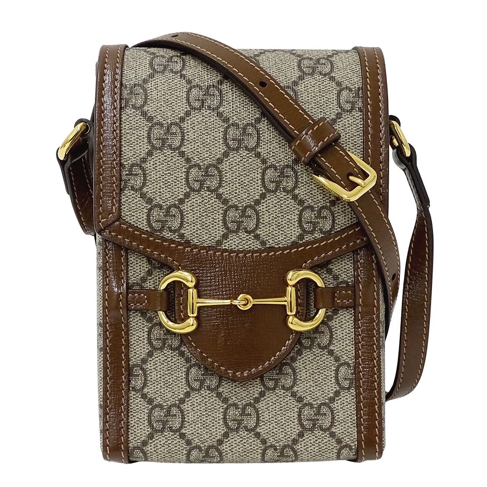 グッチ GUCCI バッグ レディース ブランド ショルダーバッグ GGスプリーム ホースビット 1955 ミニバッグ ベージュ ブラウン 625615 ショルダーポーチ 小さめ おしゃれ 斜め掛け