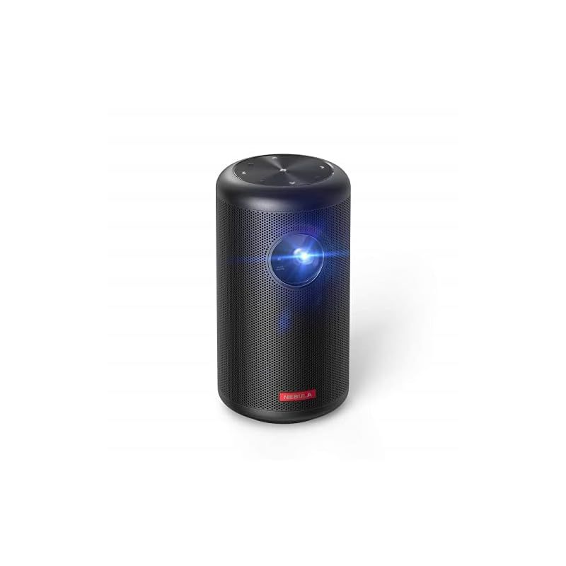 Anker Nebula ネビュラ Capsule II Android TV搭載 モバイル プロジェクター 小型 プロジェクター | 200ANSI ルーメン|オートフォーカス機能 | 8W スピーカー|DLP搭載 | 5000種類以上のアプ