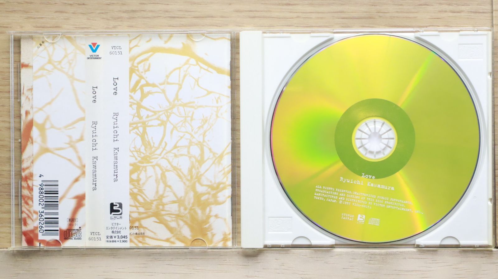 国内盤CD☆河村隆一/Ryuichi Kawamura□ LOVE 【VICL60151