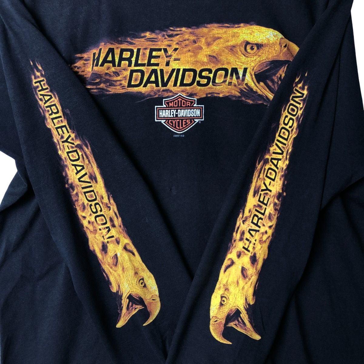 ハーレーダビッドソン Yahoo イーグル tシャツ HARLEY-DAVIDSON 純正