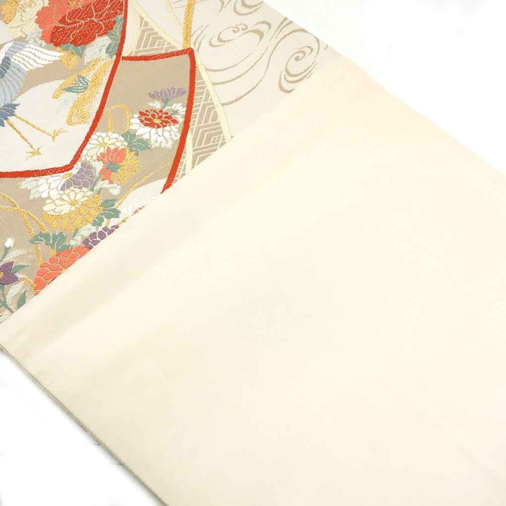 袋帯 幅31cm 長さ432cm レディース 流水 割引 秋冬春用 正絹（シルク