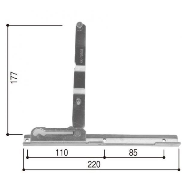 枠側金具 / 1個入り HH-4K-17608 交換用 部品 YKK AP - メルカリ