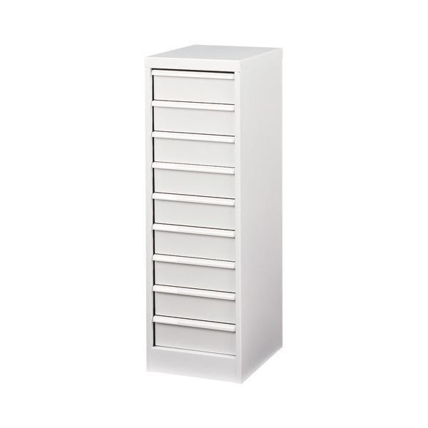 ナカバヤシ アバンテV 2 フロアケース トレータイプ A 4タテ 深9段 マットホワイト AF-M 9 1台