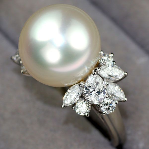 【新品同様】ミキモト　南洋　白蝶真珠　パール　リング　pt950 M刻印 楽天市場】【MIKIMOTO】ミキモト 白蝶真珠 白蝶パール 南洋真珠 南洋