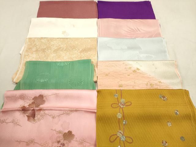 平和屋着物 和装小物 帯揚げ10枚セット 正絹 DAAX2066xg