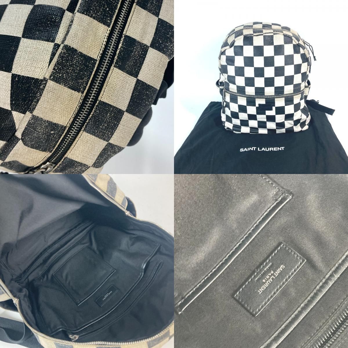 SAINT LAURENT PARIS サンローランパリ リュックサック 格子柄 609109