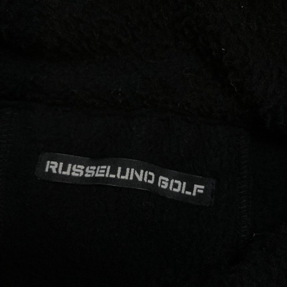サイズ：6 RUSSELUNO ラッセルノ 2023年モデル ボアフリース 長袖パーカー  ブラック系 [240101415898] ゴルフウェア メンズ ストスト サイズ：6 RUSSELUNO ラッセルノ 2023年モデル ボアフリース