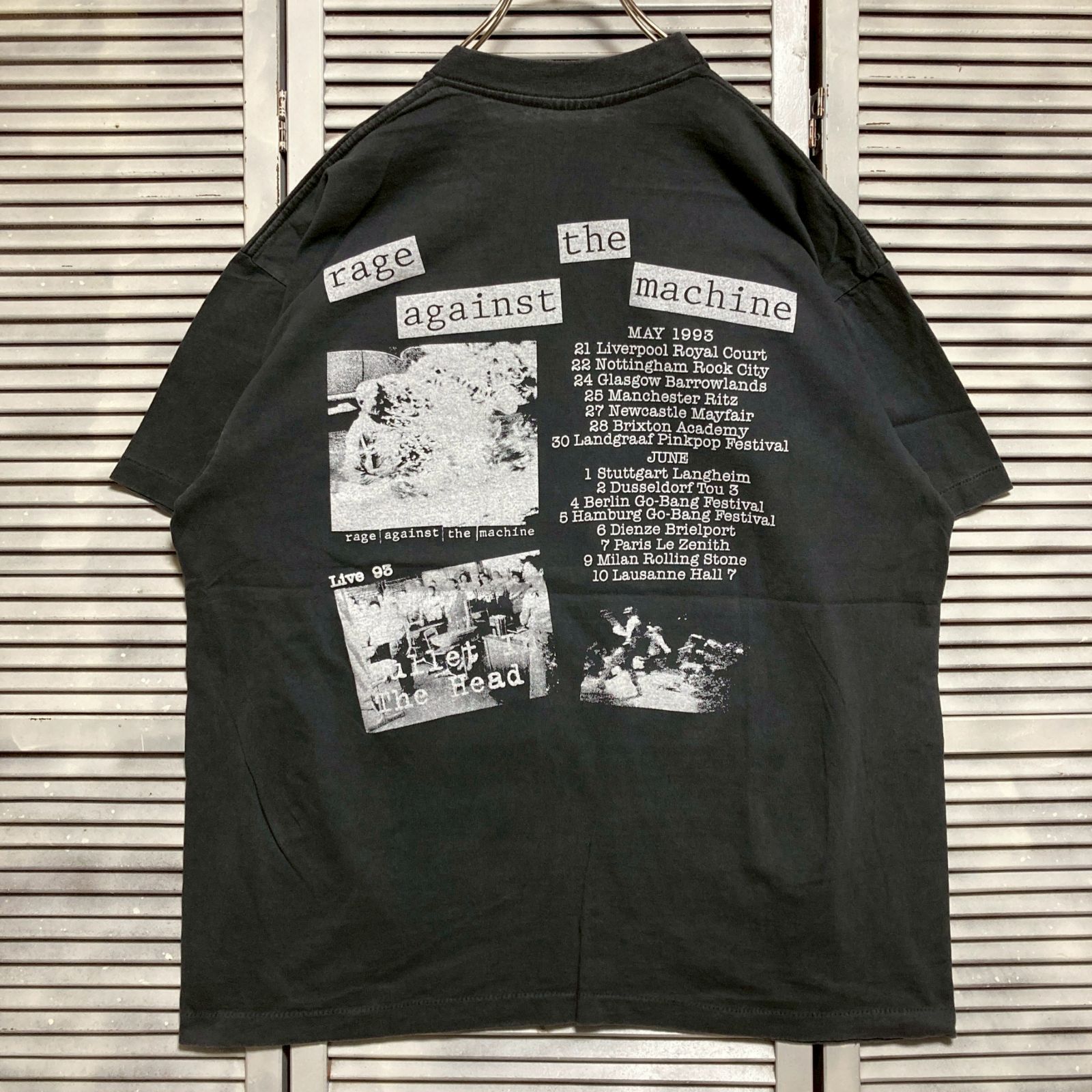 BJTM バンド Tシャツ ビンテージ 古着 USA製 黒 レイジアゲイン