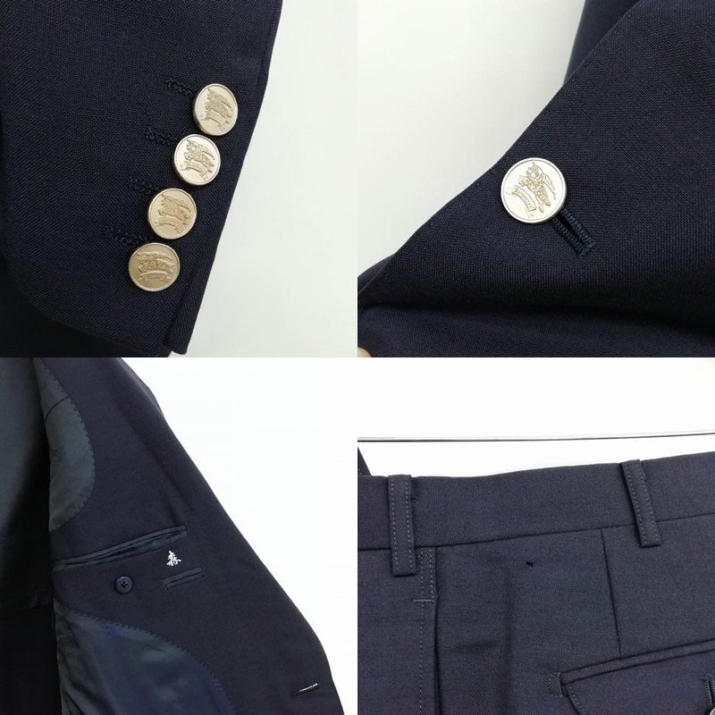 美品⭐バーバリー　スーツ　ネイビー　セットアップ　ウール　モヘヤ　2B BURBERRY（スーツ）のフリマアイテム一覧