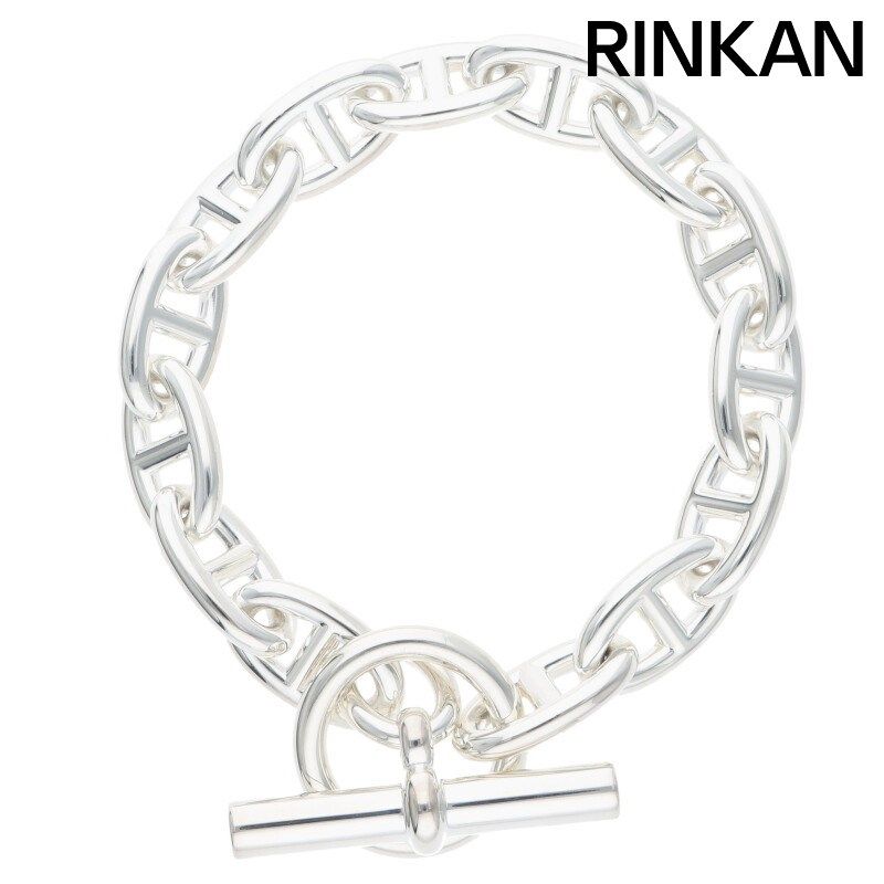 エルメス Chaine d Ancre GM シェーヌダンクルGMシルバーブレスレット メンズ 14LINK
