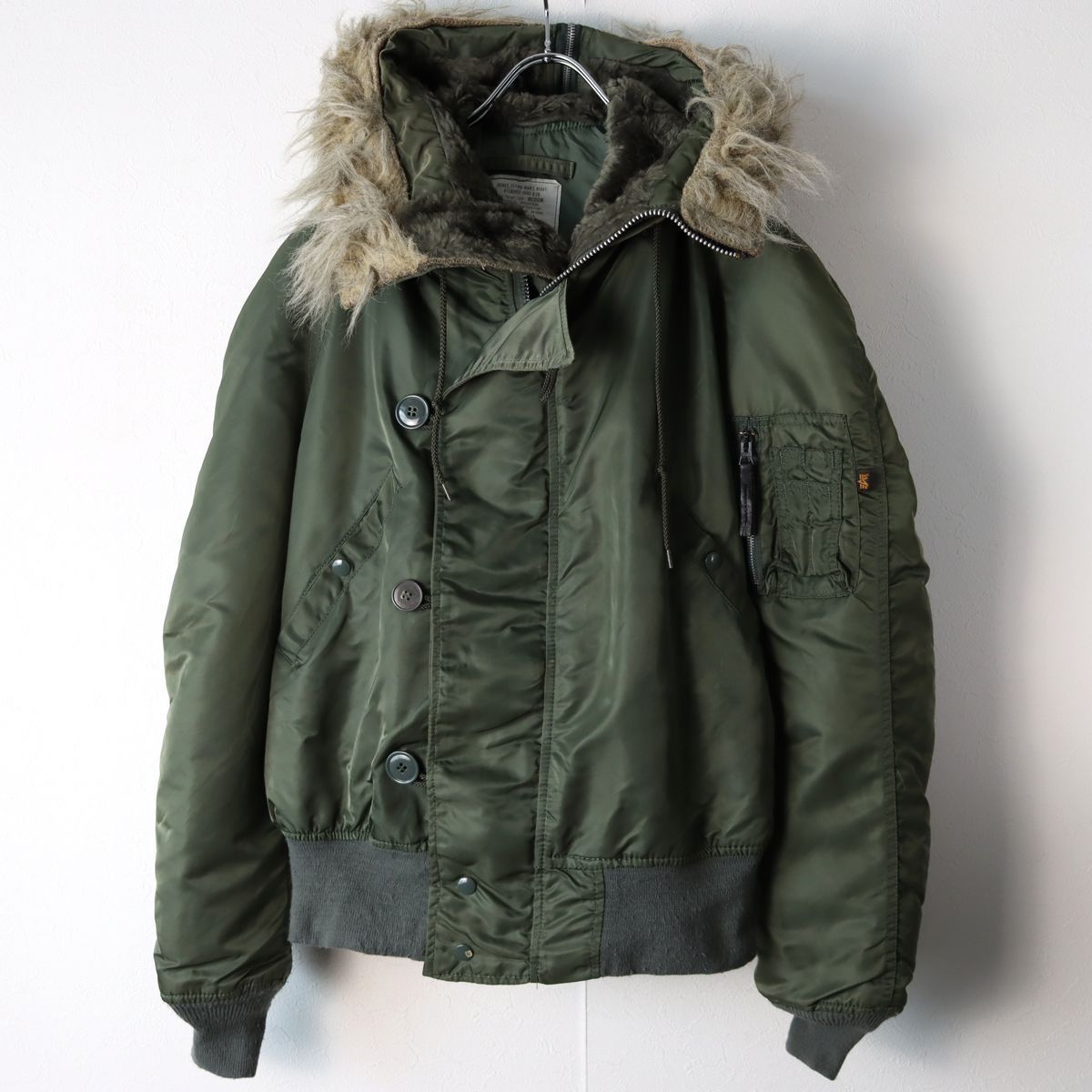 良品】アルファインダストリーズ フライトフーデッドジャケット