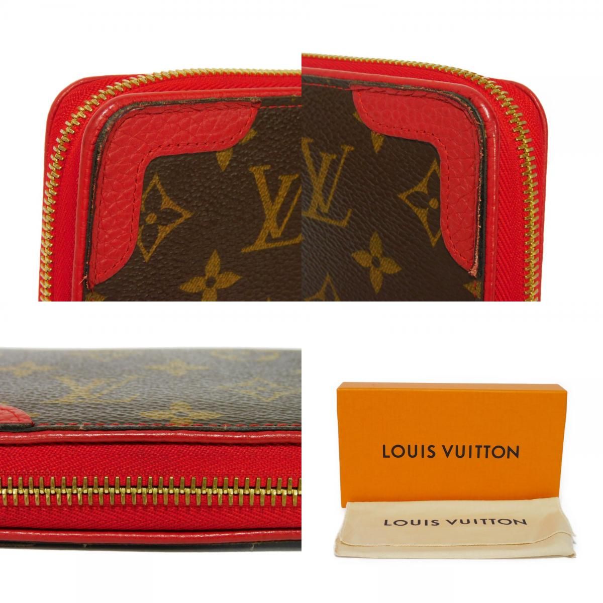 LOUIS VUITTON ルイ・ヴィトン ジッピー ウォレット LVロゴ フラワー