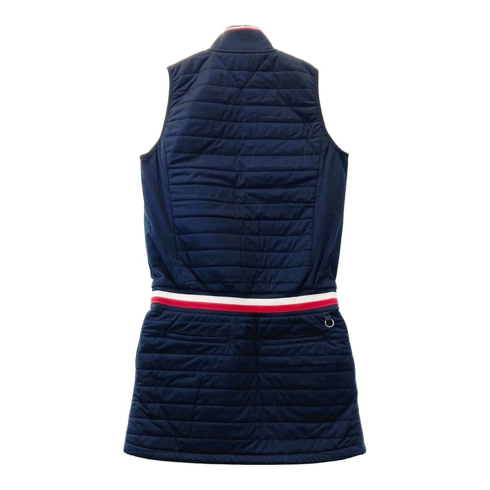 サイズ M TOMMY HILFIGER GOLF トミー ヒルフィガーゴルフ 中綿 ハーフジップワンピース 裏フリース ネイビー系 240101507358 ゴルフウェア レディース ストスト