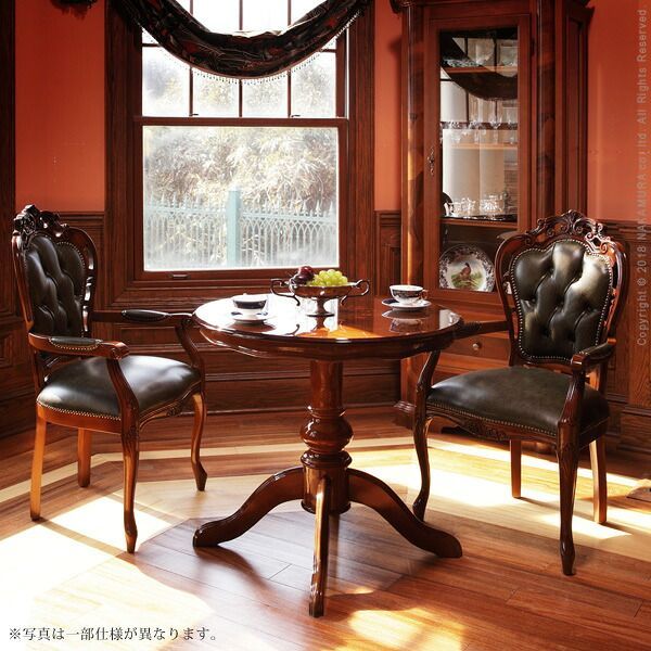 イタリア 家具 ヴェローナクラシック ダイニング5点セット:テーブル幅