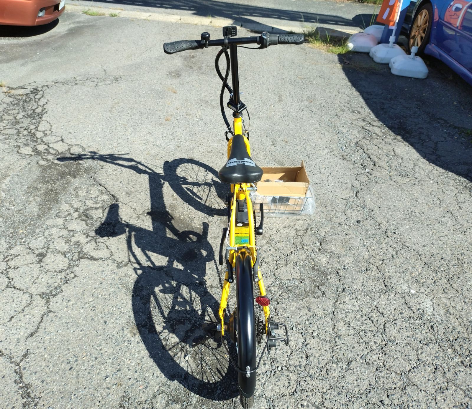 メルカリshop出店記念 特選B級祭 HUMMER 20インチ 折り畳み電動アシスト自転車 Newバージョン メーカー１年保証 定番イエロー k509 BRIGHTFACE_UK