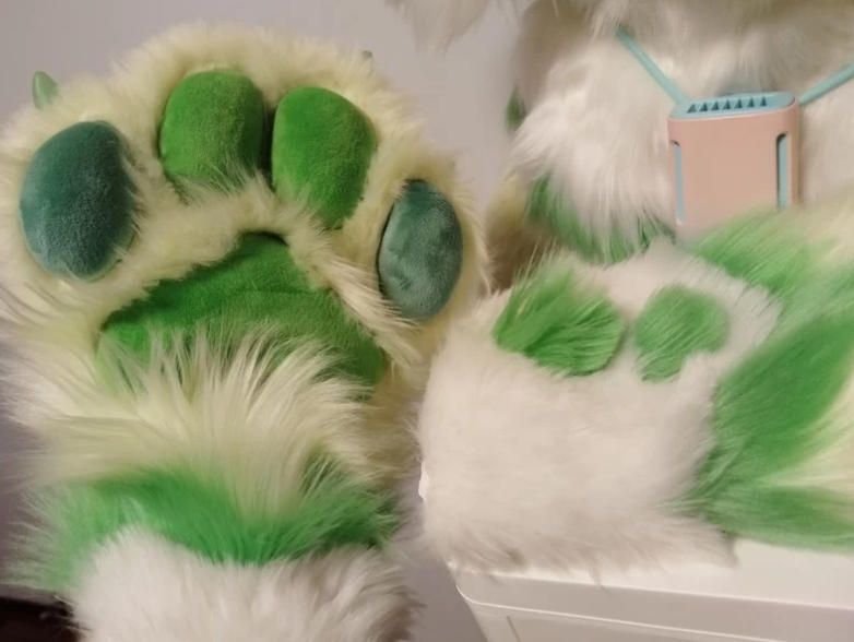 全品最安値に挑戦中！ ファースーツ 着ぐるみセット NO.257 キツネ 緑 グリーン ケモノ ファースーツ 全頭ヘッド ぬいぐるみ コスプレ コスチューム 当店商品は100％品質保証！