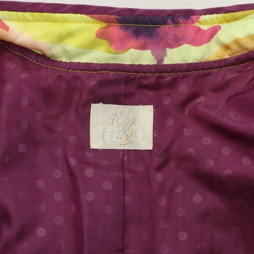 イタリヤ 伊太利屋 ジップアップジャケット 花柄 キルティング