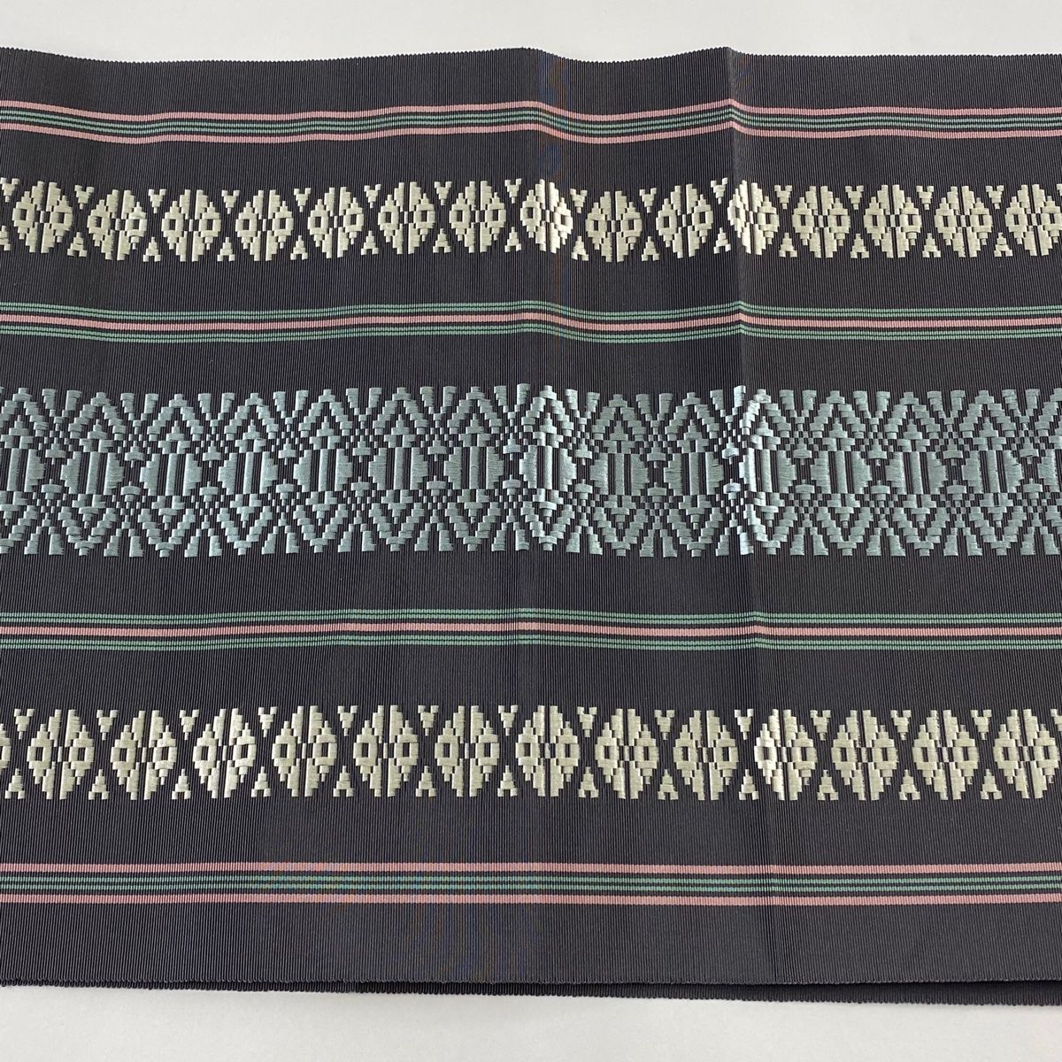 新品　正絹　本場筑前博多織八寸名古屋帯【松葉仕立・御仕立付】① 新品 正絹 本場筑前博多織八寸名古屋帯【松葉仕立・御仕立付】① 新品