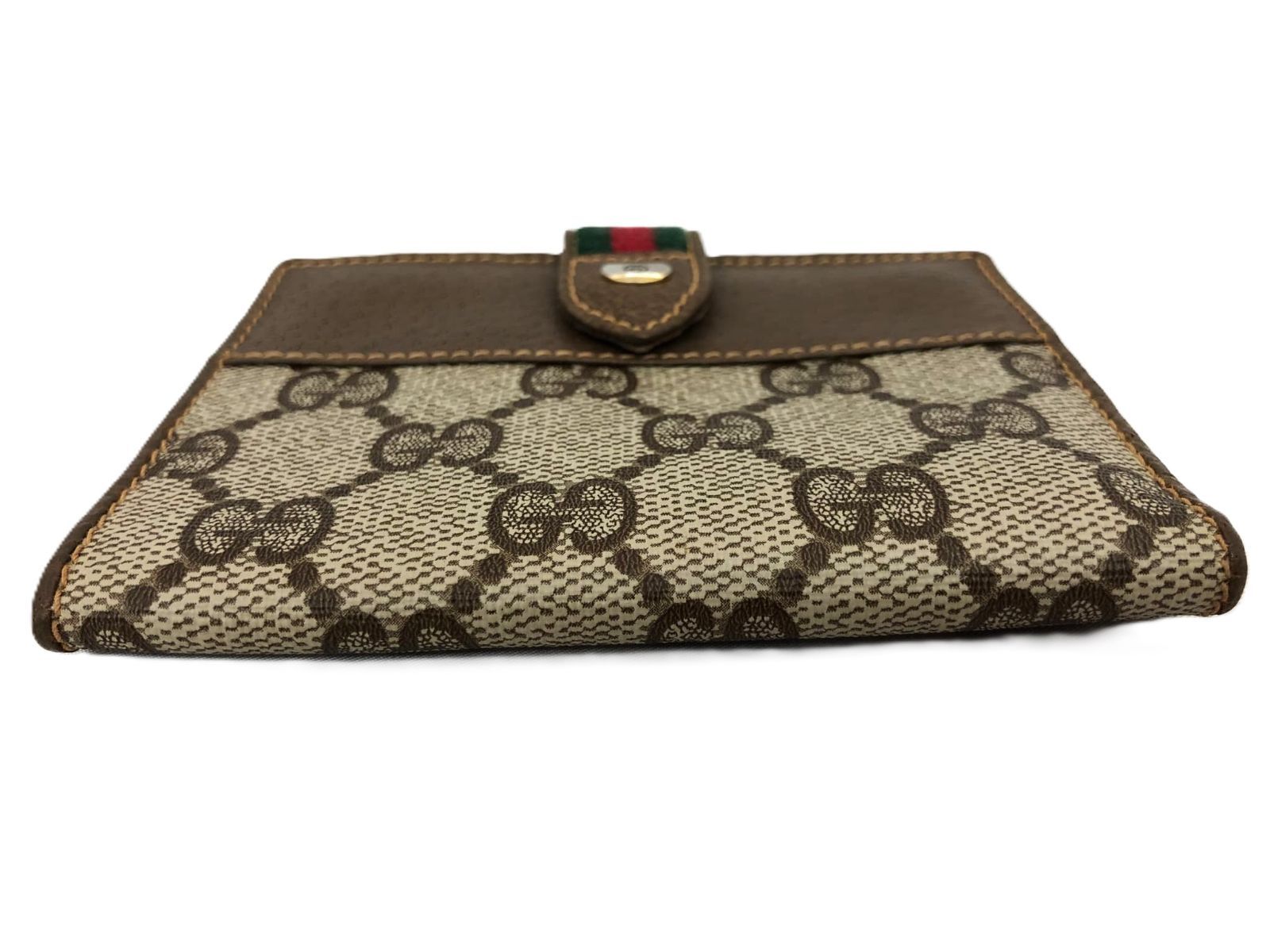 GUCCI グッチ オールドグッチ シェリーライン 二つ折り 財布 PVC