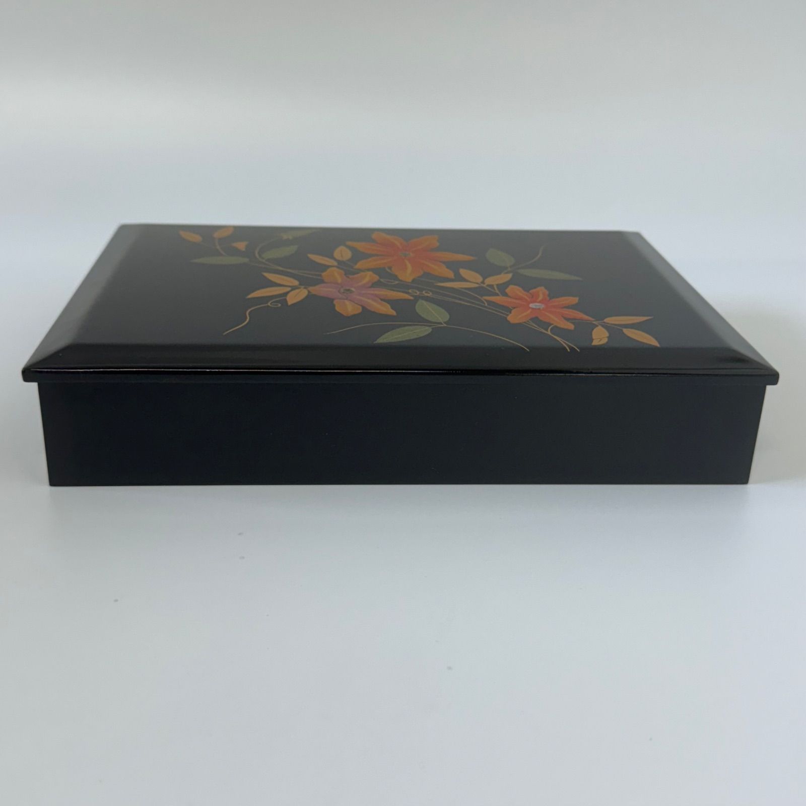漆塗 木製 文箱 模様 伝統工芸品 宝石箱 化粧道具 小物入れ 塗