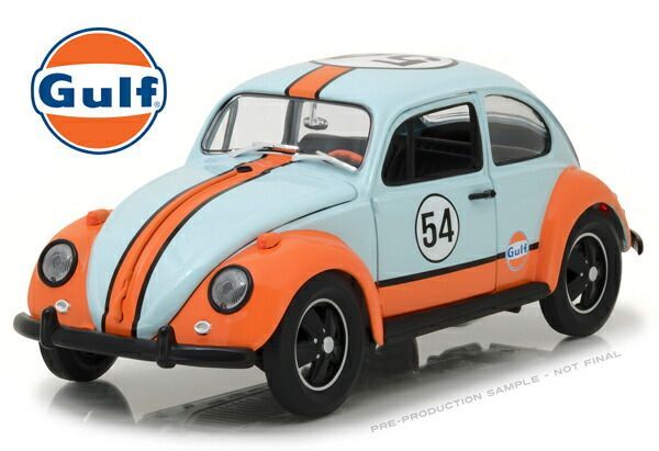 大得価，お買い得 GREENLIGHT 1967 Volkswagen Beetle Gulf Oil Racer #54 1/18 ワーゲン ビートル ガルフ レーサー ミニカー カプセルプラレール