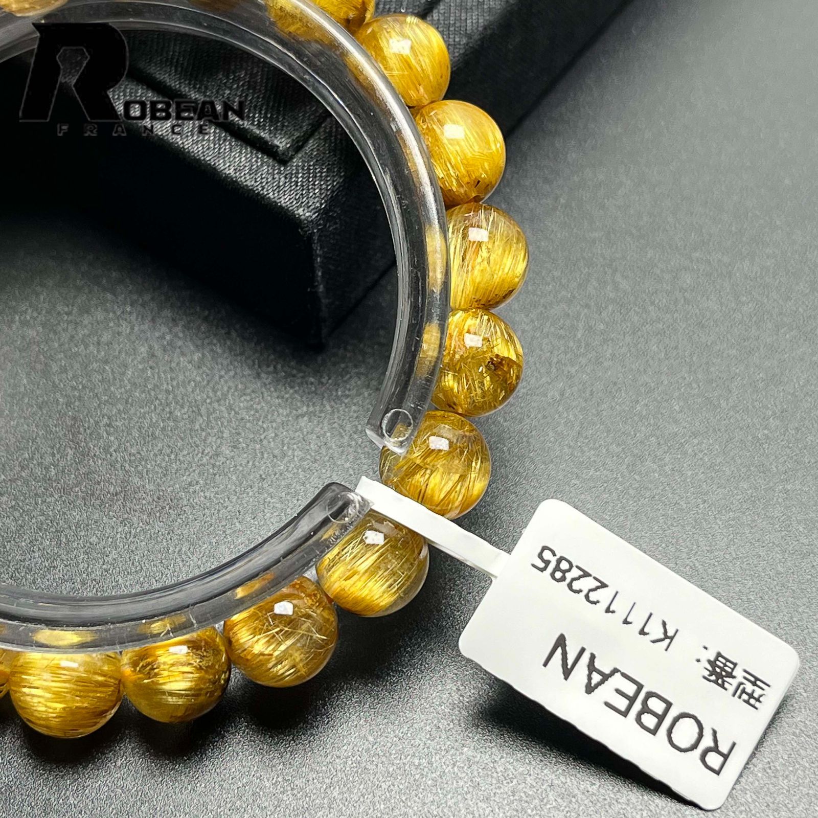 定価19万極針ルチルクォーツブレスレット パワーストーン天然石